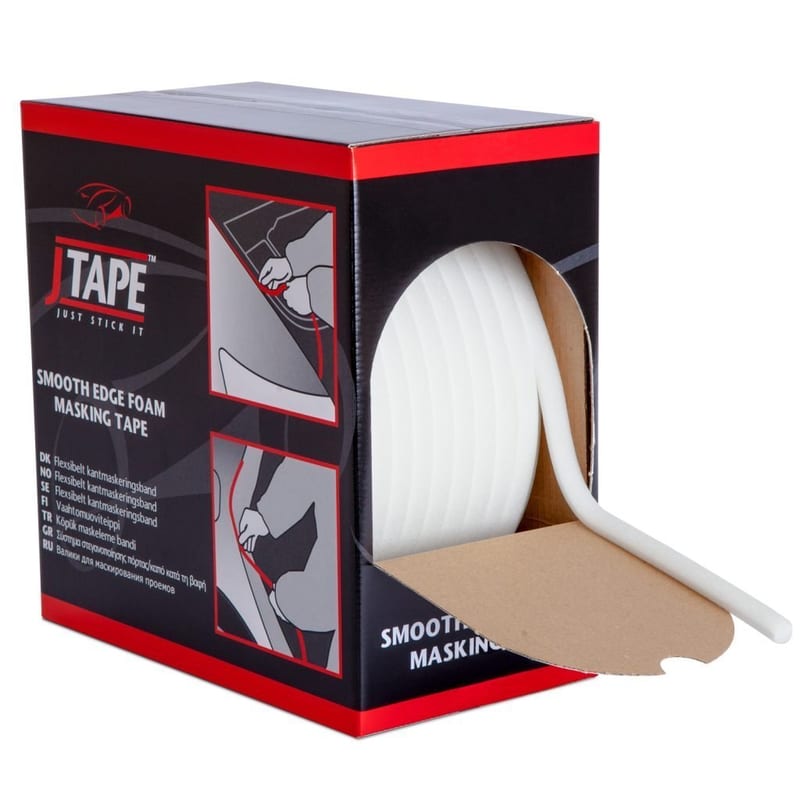 J-Tape Smooth Edge Foam Masking Tape professional product photo ready to upload to shopify