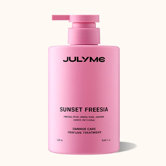JULYME Damage Care Perfume Treatment Sunset Freesia 500ml professional product photo ready to upload to shopify