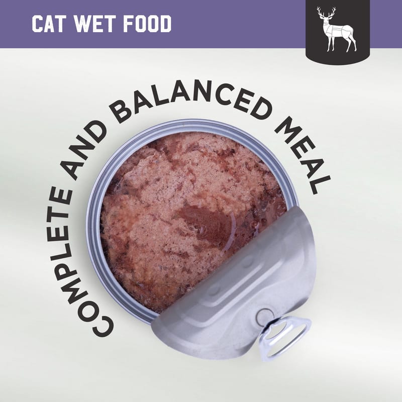 Kiwi Kitchens Cat Venison Dinner 170g professional product photo ready to upload to shopify