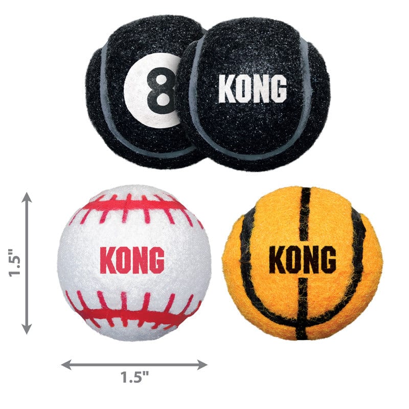 KONG Cat Sport Balls professional product photo ready to upload to shopify