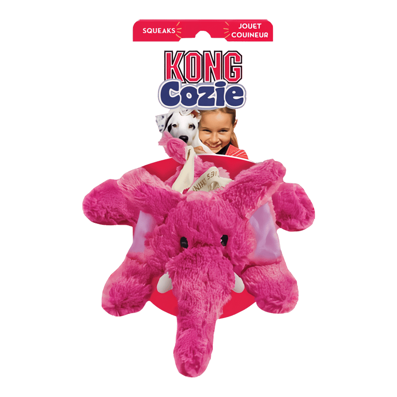 KONG Cozie Elmer Elephant professional product photo ready to upload to shopify