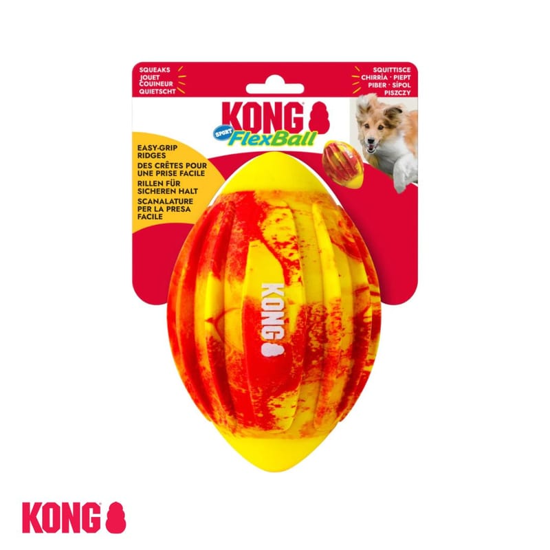KONG Flexball Sport Football professional product photo ready to upload to shopify
