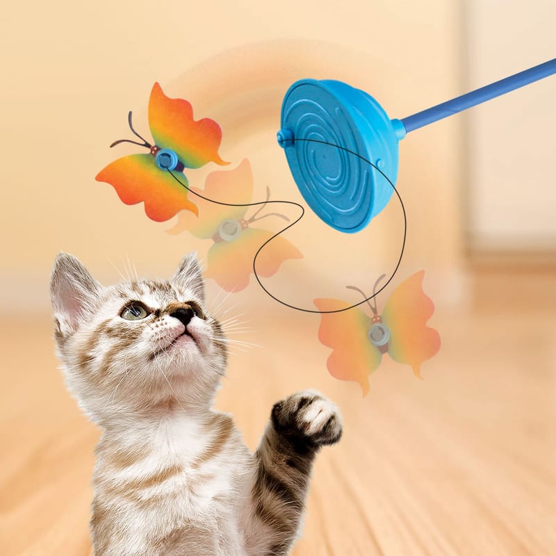 KONG Teaser Purrsuit Butterfly Replacement Pack professional product photo ready to upload to shopify