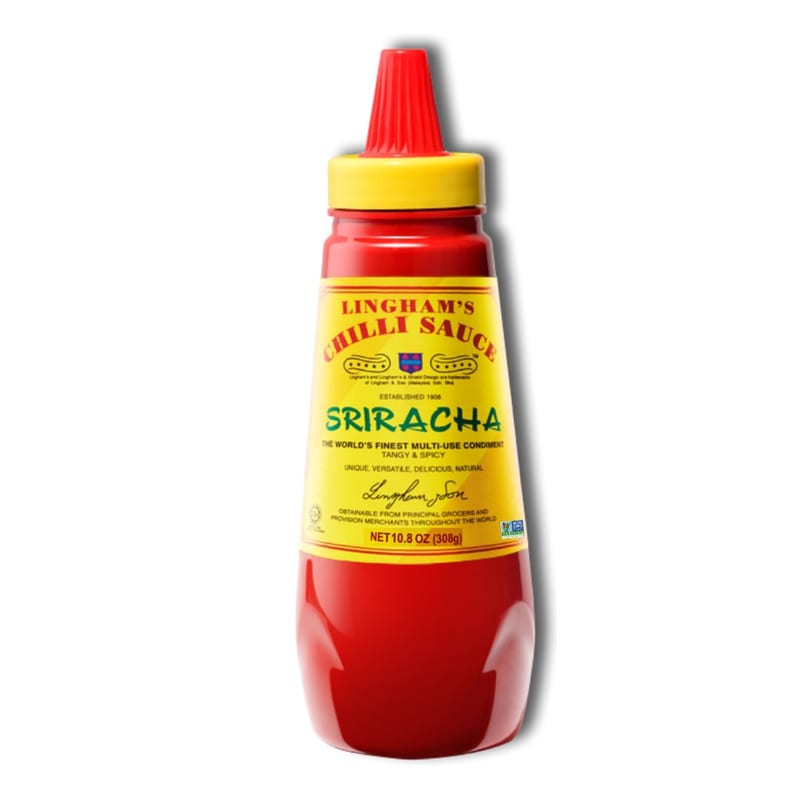 Linghams Sriracha Chilli Sauce Original 280ml professional product photo ready to upload to shopify