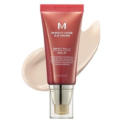 Missha M Perfect Cover BB Cream #25 Warm Beige professional product photo ready to upload to shopify