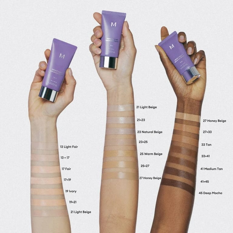 Missha M Perfect Cover Serum BB Cream #41 Medium Tan professional product photo ready to upload to shopify