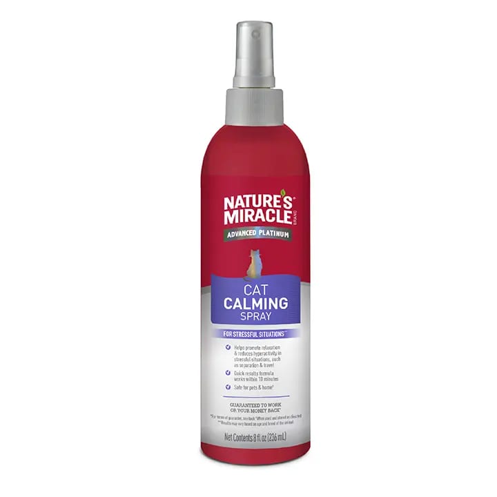 Nature's Miracle Advanced Platinum Scratch Deterrent Cat Spray 8 fl. oz. professional product photo ready to upload to shopify