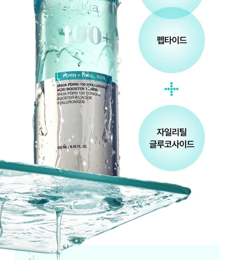 PDRN Hyaluronic Acid Booster Toner 250ml professional product photo ready to upload to shopify