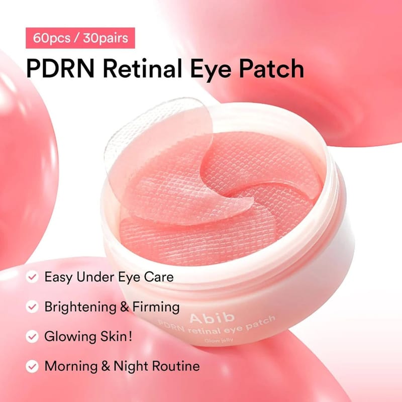 PDRN Retinal Eye Patch Glow Jelly professional product photo ready to upload to shopify