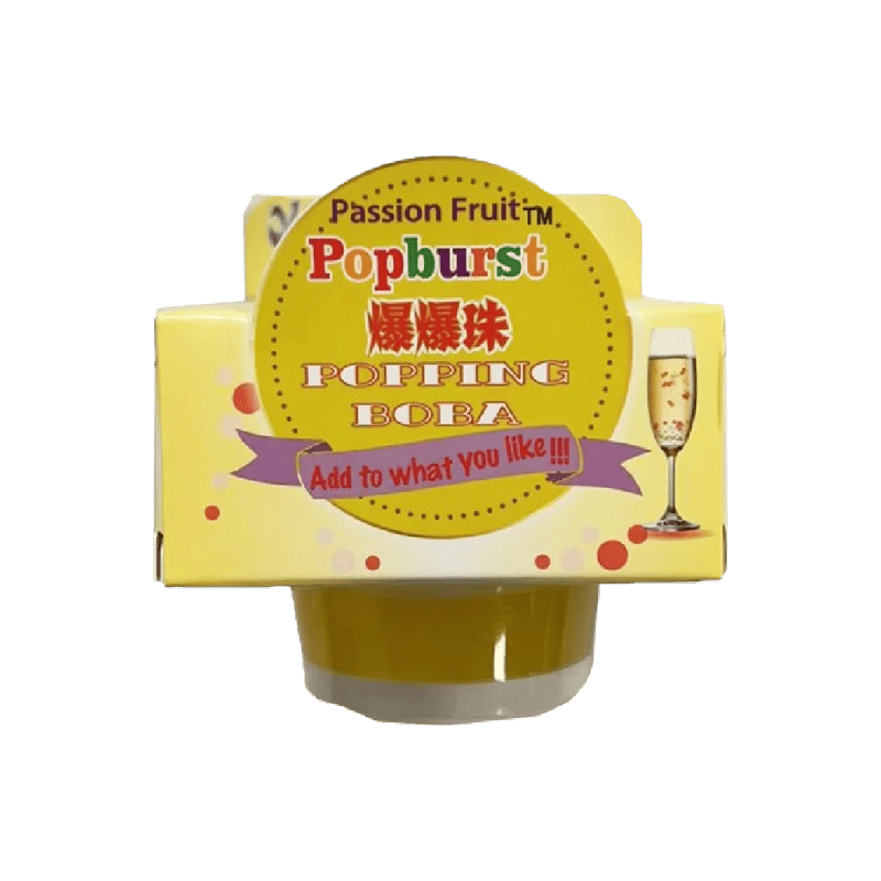 Popburst Popping Boba - Passion Fruit professional product photo ready to upload to shopify