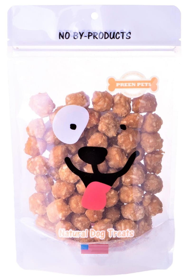 Preen Pets Chicken Meatballs 4oz professional product photo ready to upload to shopify