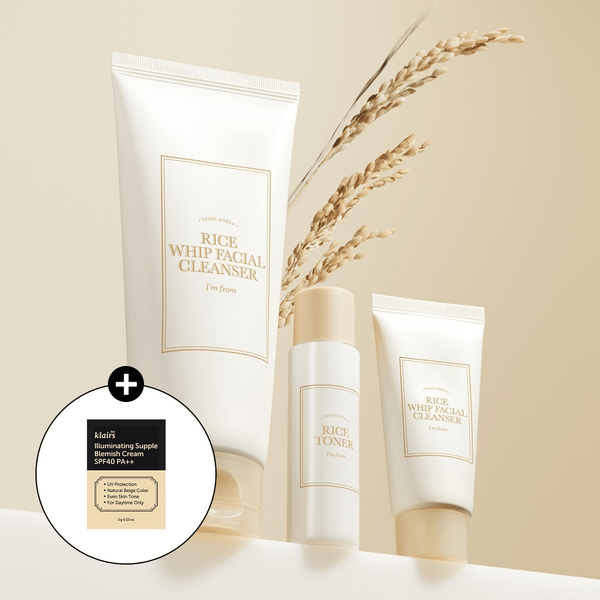 Rice Whip Facial Cleanser 150ml professional product photo ready to upload to shopify