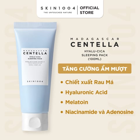 Skin1004 Madagascar Centella Hyalu-Cica Sleeping Pack 100ml professional product photo ready to upload to shopify