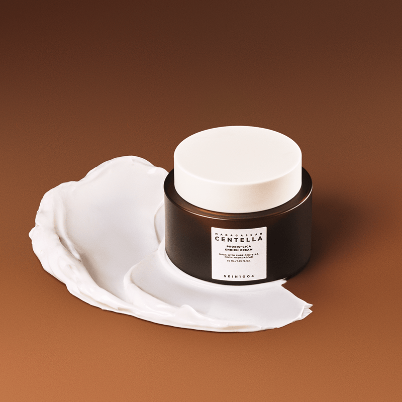 Skin1004 Madagascar Centella Probio-Cica Enrich Cream 50ml professional product photo ready to upload to shopify