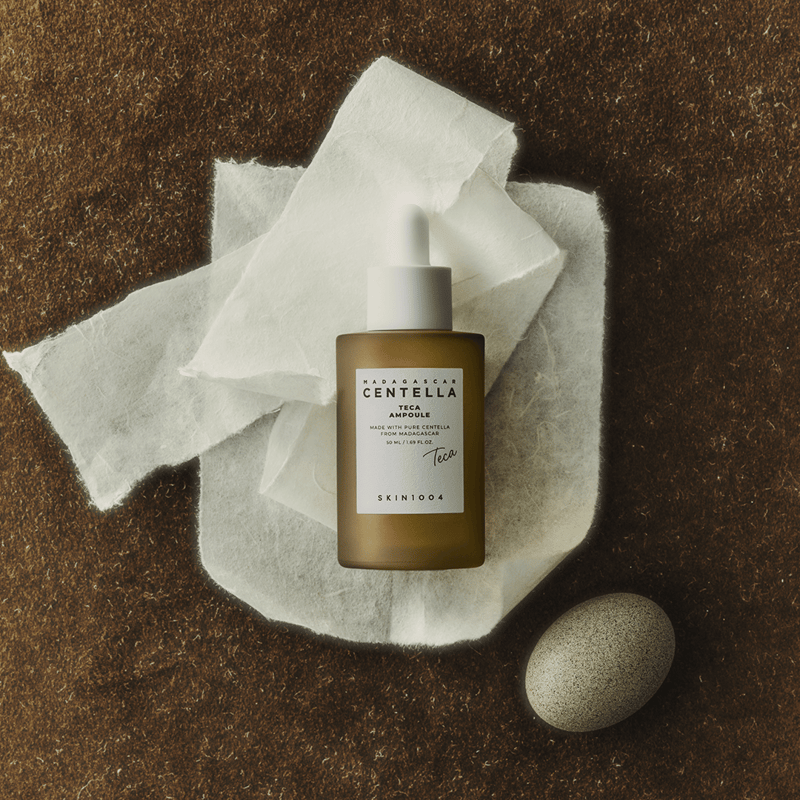 Skin1004 Madagascar Centella Teca Ampoule 50ml professional product photo ready to upload to shopify