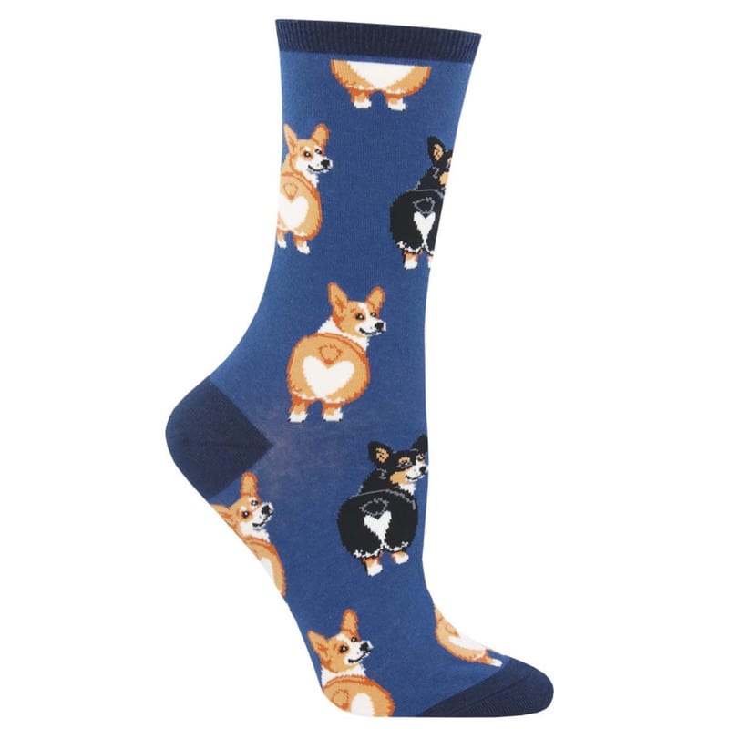 Socksmith Corgi Butt professional product photo ready to upload to shopify