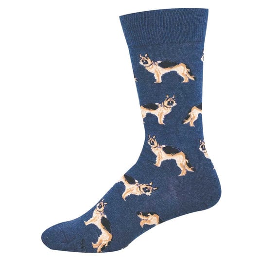 Socksmith Doggy Style Blue Heather professional product photo ready to upload to shopify