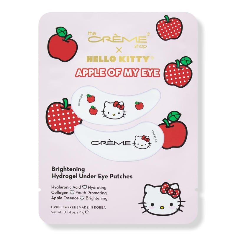 The Creme Shop Sanrio Hello Kitty Hydrogel Under Eye Patches - Apple of My Eye professional product photo ready to upload to shopify