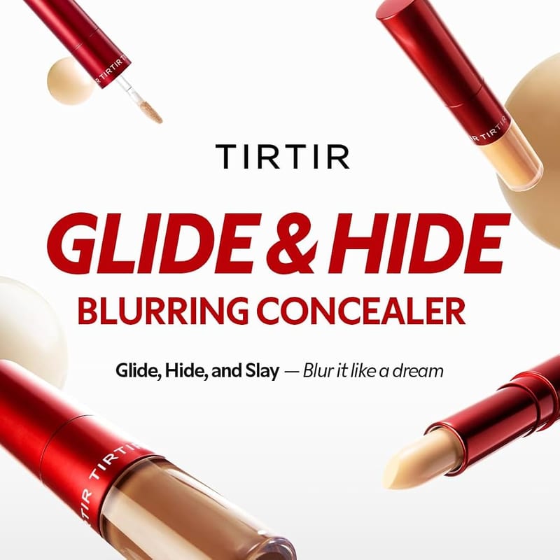 TIRTIR Glide & Hide Blurring Concealer 9.5N professional product photo ready to upload to shopify