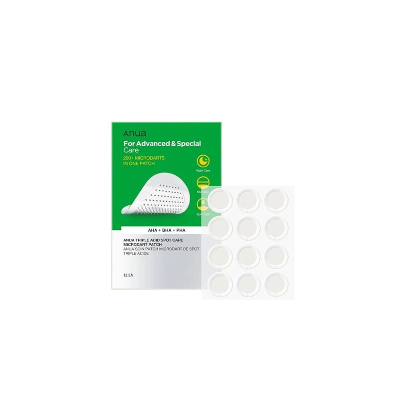 TRIPLE ACID SPOT CARE MICRODART PATCH 12EA professional product photo ready to upload to shopify