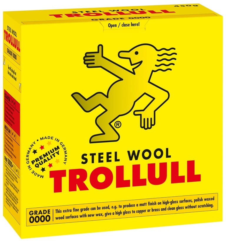 Trollull Steel Wool 0000 professional product photo ready to upload to shopify