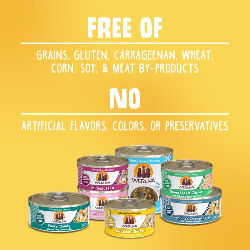 WERUVA CAT CHICKEN SOUP 5.5OZ professional product photo ready to upload to shopify