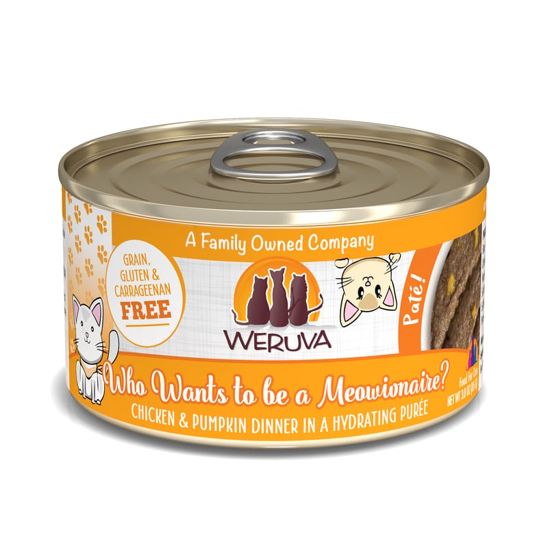 WERUVA Cat Pate Who Wants to Be a Meowionaire 5.5oz professional product photo ready to upload to shopify