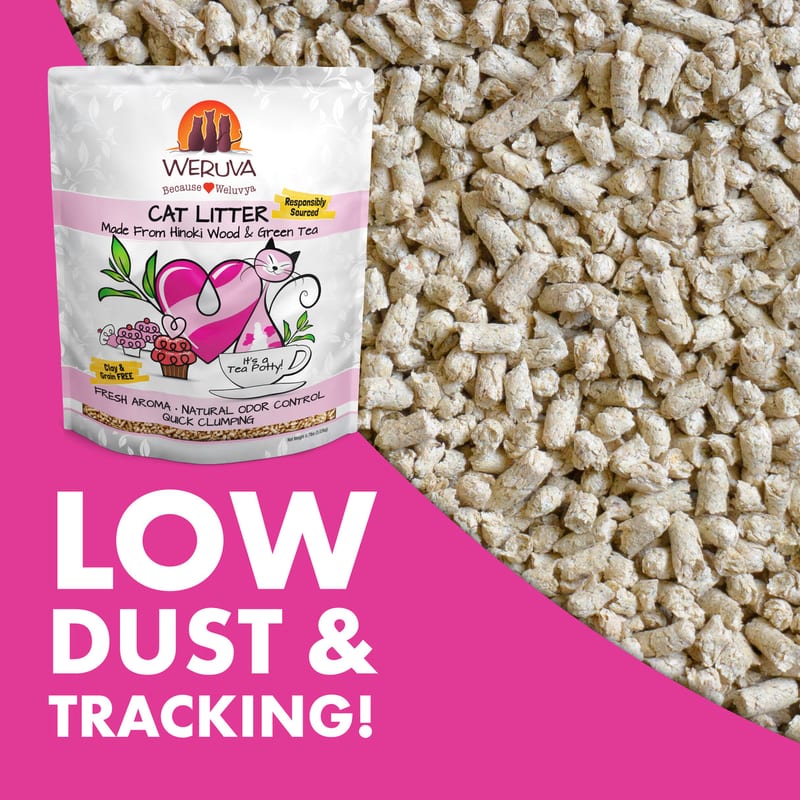 WERUVA CAT TEA POTTY LITTER 11.7LB BAG professional product photo ready to upload to shopify