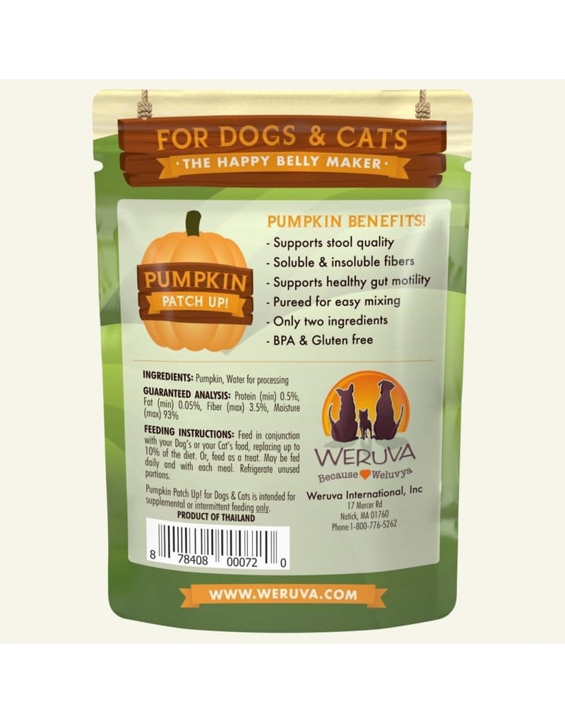 WERUVA DOG and Cat PUMPKIN PATCH 2.8OZ POUCH professional product photo ready to upload to shopify