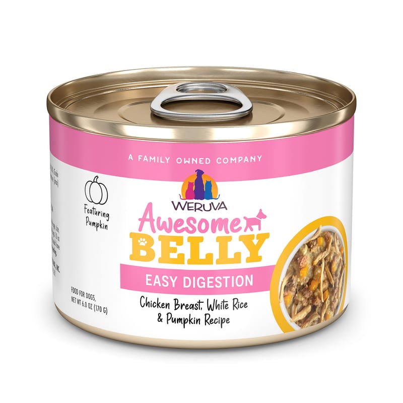 WERUVA DOG BELLY CHICKEN & RICE 6OZ professional product photo ready to upload to shopify
