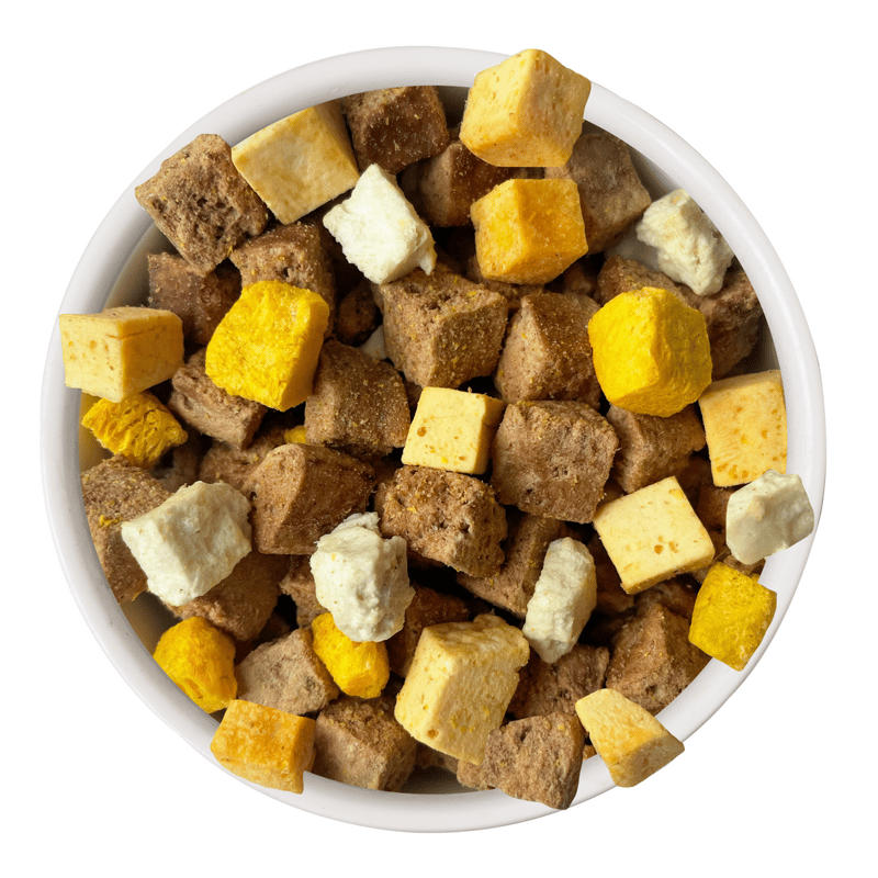 WERUVA Dog Freeze-Dried Steak Frites Dinner Food 5.5oz professional product photo ready to upload to shopify