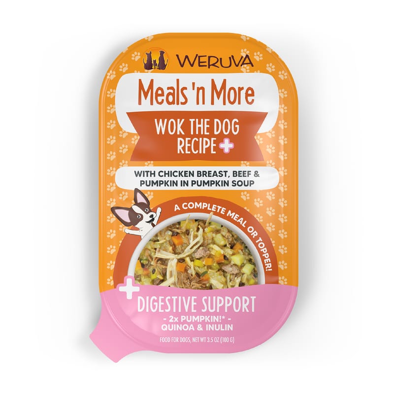 WERUVA Dog Meals N' More Wok The Dog Recipe 3.5oz professional product photo ready to upload to shopify
