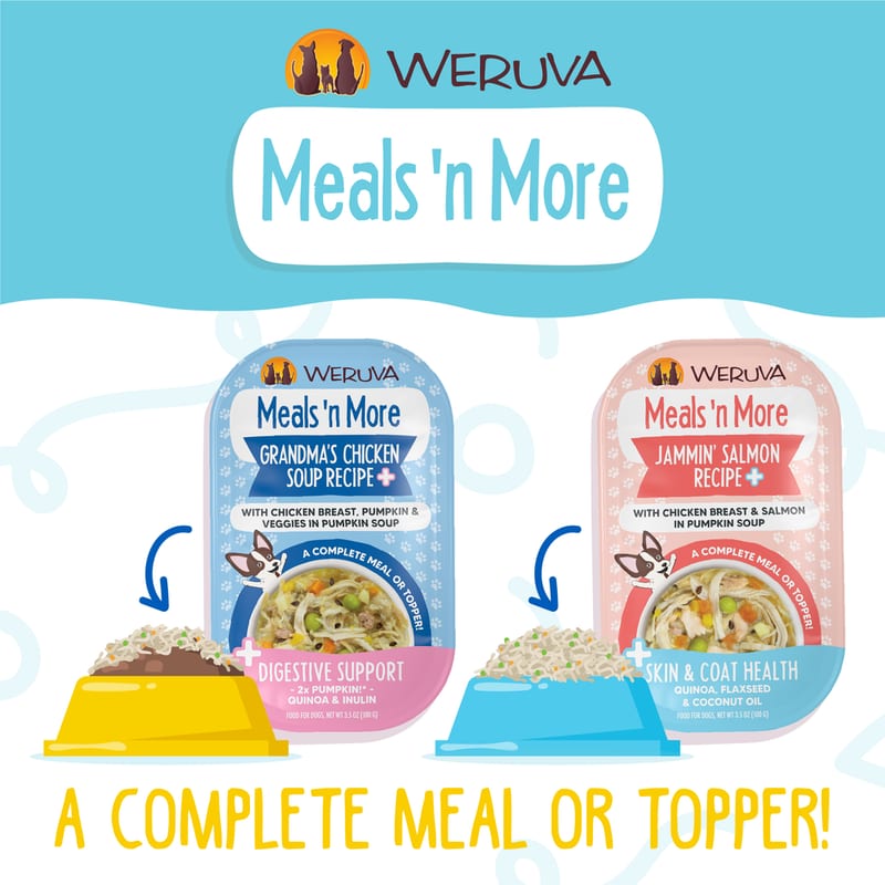 Weruva Meals 'n More Woof Woof Floof! Variety Pack Wet Dog Food, 3.5 Oz., Count of 10 professional product photo ready to upload to shopify