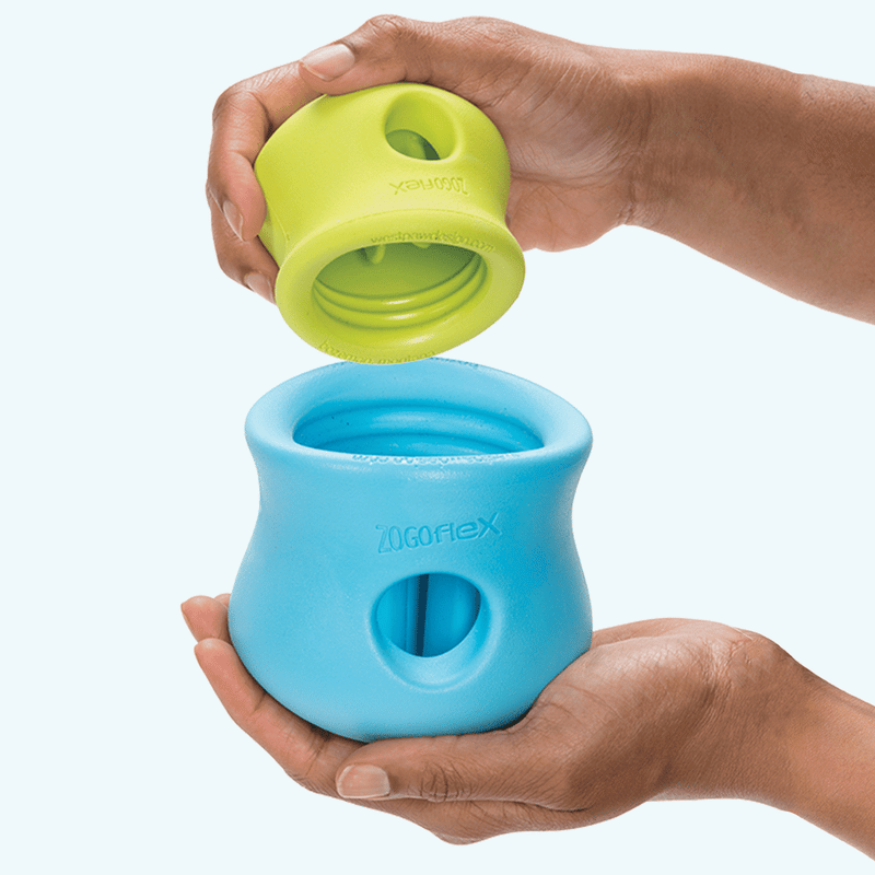 WEST PAW TOPPL PUZZLE TOY X-LARGE AQUA professional product photo ready to upload to shopify
