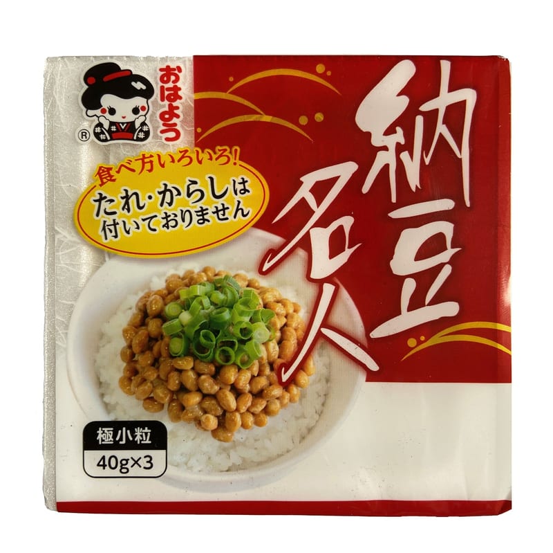 Yamada Fermented Soy Bean Natto Meijin Gokukotsubu Mini 3x40g professional product photo ready to upload to shopify